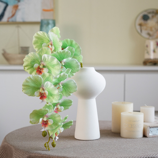 高品质绢花九头蝴蝶兰仿真假花简约家居客厅餐桌装 插花 饰花艺软装