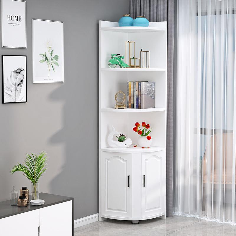 L衣柜旁边转角柜墙角简约三角置物架简易储物酒柜客厅卧室拐角边