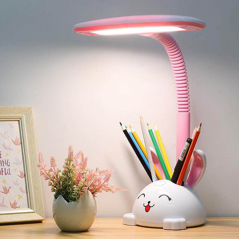 led儿童卡通台灯学生护眼书桌少女可爱床头灯创意带笔筒,家装灯饰光源,阅读台灯(护眼灯/写字灯),淘宝优惠券,粉丝福利购,淘宝优惠卷