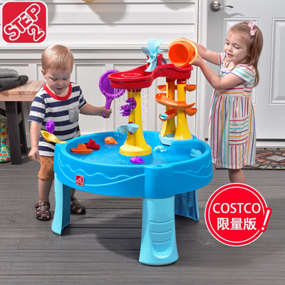 美国进口step2儿童瀑布戏水桌玩水台宝宝沙滩池玩具网红水上乐园