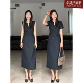 售完不补 年终清仓 纯色通勤设计感小众褶皱收腰显瘦上衣女夏