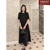 年终清仓 售完不补 气质正肩宽松显瘦上衣短袖 夏季 百搭高腰长