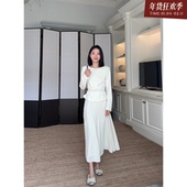 秋季 新款 气质一字领外套百搭上衣 含腰带 年终清仓 售完不补