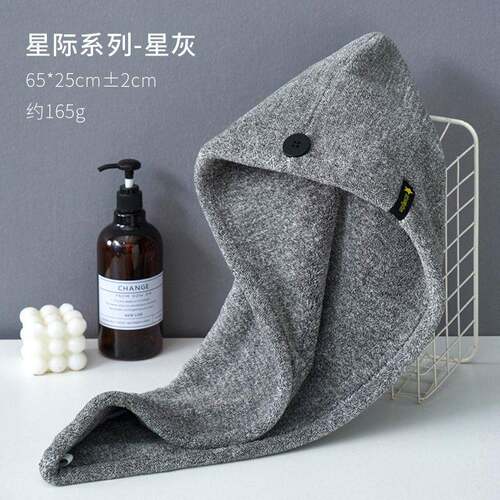 向峰珊瑚绒干发帽女AB纱双色吸水加大加厚酒店家用浴帽包头巾