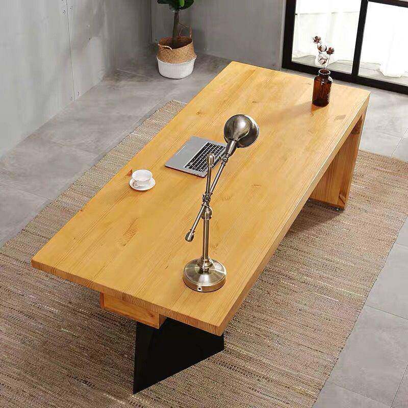 loft铁艺实木办公桌复古工业风老板桌简约现代笔记本电脑桌书桌子