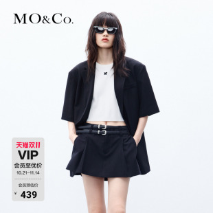 廓形西装 MOCO含薄荷纤维短袖 外套轻软质地 抗菌