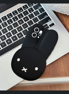 适用opporeno14手机壳reno13pro+卡通reon12黑色11米菲兔10立体9可爱8趣味7se呆萌6小兔5硅胶4十oppo软壳女生