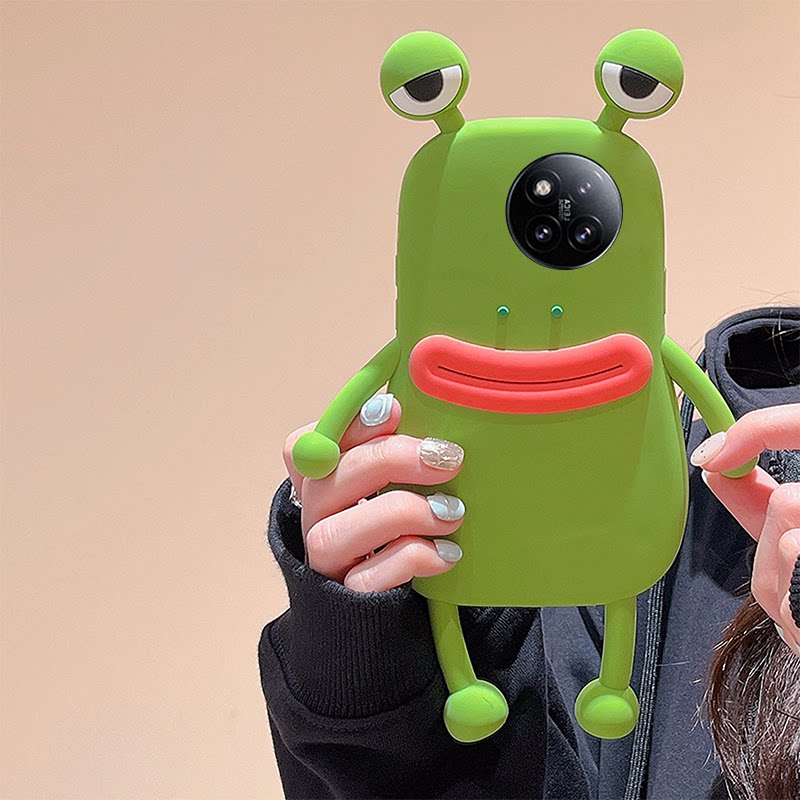 立体香肠嘴青蛙适用小米civi4pro手机壳civi4可爱civi3卡通civi情侣