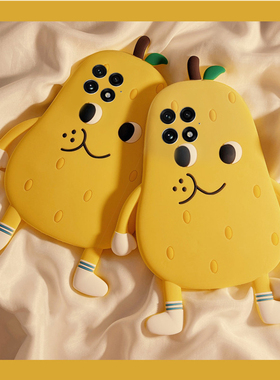 适用oppo一加ace5pro手机壳1+13t卡通12立体ace3v黄色ace2雪梨11表情10可爱9趣味8呆萌7十oneplus硅胶软壳女p