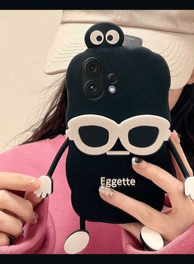 适用vivos30pro手机壳s20可爱s19立体s18e黑色s17眼镜s16煤球s15卡通s12呆萌s10趣味s9硅胶s7软壳vivo手机套p