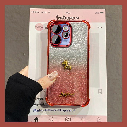 2026英文小马适用opporeno15手机壳reno14pro新年reon13红色12闪粉11por马年10卡通9四角8防摔7硅胶6软壳oppo