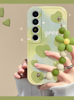 韩系绿色爱心适用魅族20手机壳21小清新20pro适合18x夏天17por小众18s艺术17英文18spro个性16十八16plus硅胶