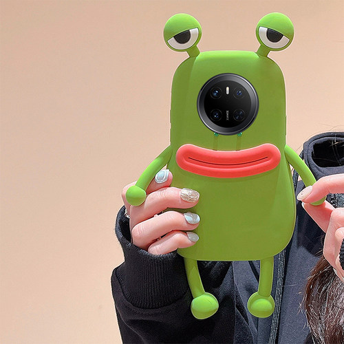手机壳硅胶可爱卡通立体香肠嘴青蛙