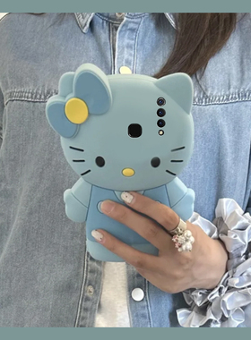 适用vivou3手机壳y5s卡通y9s立体y3蓝色kt猫u3x可爱z5凯蒂猫y7s趣味z6创意z5x新款z3i硅胶nex3s软壳vivo女生