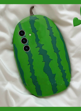 ins风适用三星s25+手机壳s25edge立体note20水果s24plus西瓜s23个性s22创意s21夏天s20fe小清新s10绿色十硅胶