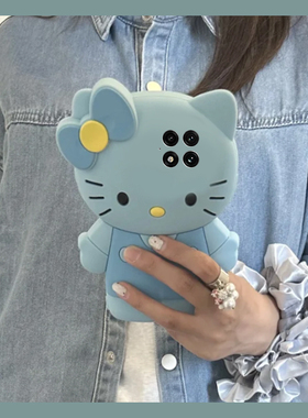 适用oppo一加ace5pro手机壳1+13t卡通12立体ace3v蓝色kt猫ace2可爱11凯蒂猫10趣味9创意8新款7十oneplus硅胶p