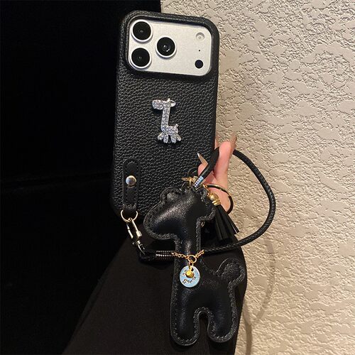 手机壳仿皮皮纹黑色荔枝纹立体卡