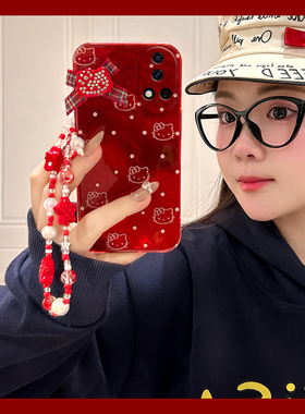 适用华为nova13手机壳nove13pro羽纱13ultra活力版12红色7凯蒂猫11带10手链5新年9蛇年8卡通kt猫4e/3i/6se/2s