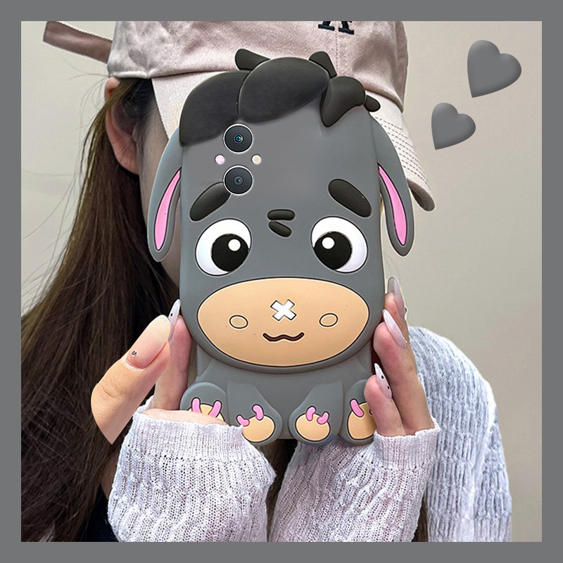 手机壳硅胶可爱卡通小毛驴