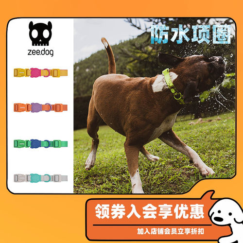 ZeeDog狗狗防水项圈潮牌荧光脖套