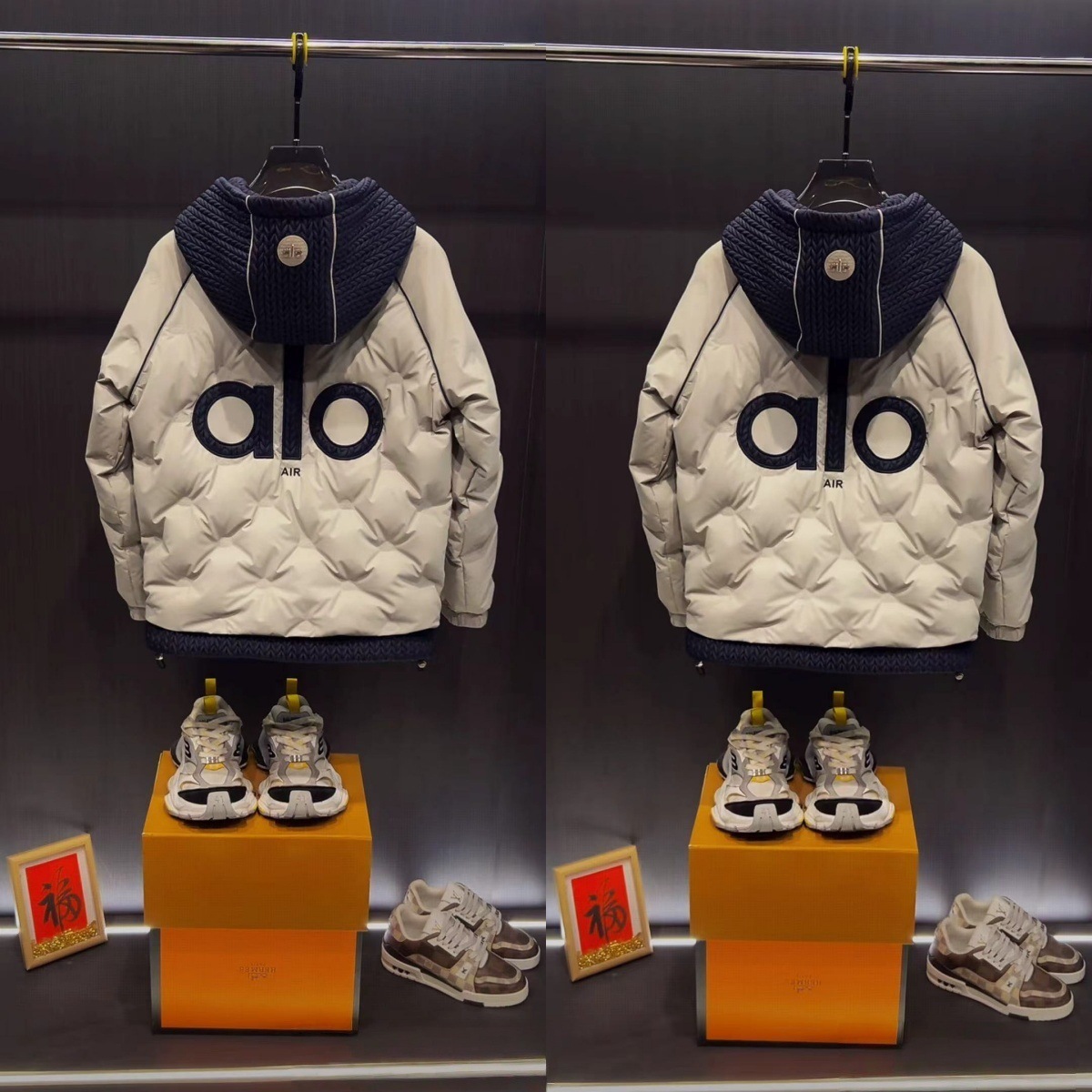 alo冬季新款休闲轻奢棉服男款男装棉衣时尚百搭衣服美式宽松外套