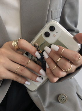 高级感冷淡风欧美个性可戒指INS