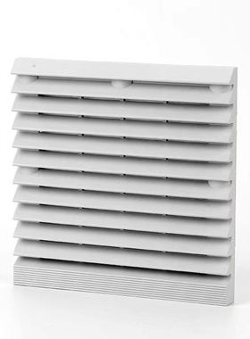 配电箱柜通风过滤网百叶窗204*204开孔175*175塑料排风窗箱70354