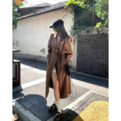 秋季 WANANTONG 外套女 版 型满分 秋日宿命感 ther0w秀场肩章风衣