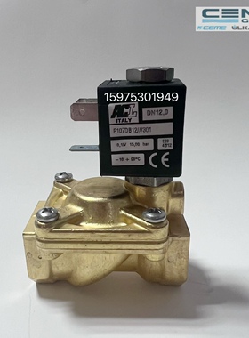 现货意大利原装ACL电磁阀 E107DB12 301 DN12 4分常闭电磁阀