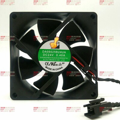 全新 DA08025B24UA 24V 0.4A 8025 DA08020B24UA变频器散热风扇