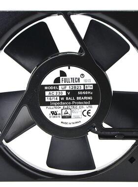 台湾正品FULLTECH/福佑 UF-12B23BTH/BWH AC 230V 16/14W散热风扇