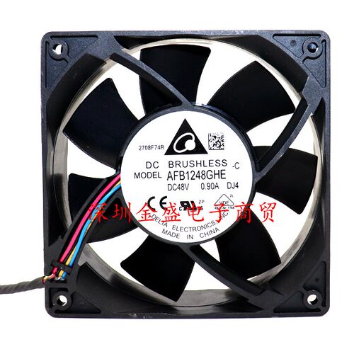 原装台达AFB1248GHE/EHE/SHE 12038 48V 0.9A 12cm大风量散热风扇