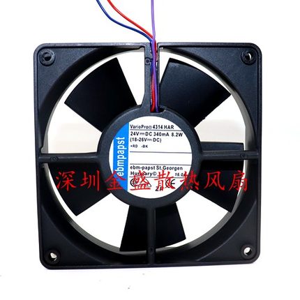 进口全新原装ebmpapst 4314HAR 24V 高宝印刷机收纸可调速风扇