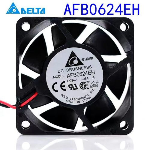 全新台达AFB0624EH/SH/HH/VH/H 6cm厘米24V 6025变频散热风扇静音