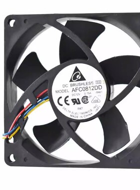 原装台达AFC0812DD 8020 12V 0.75A 8厘米大风量风扇 PWM风扇