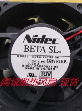 原装NIDEC D06A-24TS5 06 01 6025 6CM 24V 0.10A变频器风机