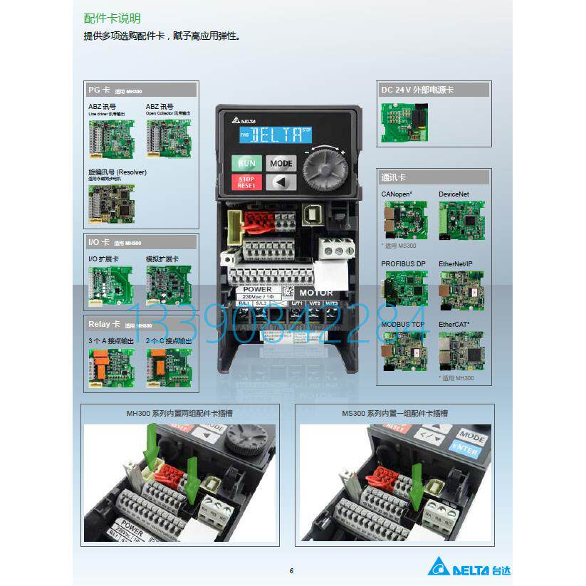 VFD4A8MS21ANSAA 台达MS300系列750W 台达单相220V 台达变频器