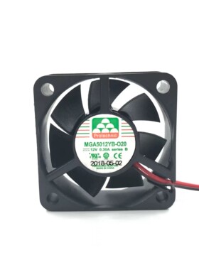 永立MGA5012YB-O20 5020 12V 0.30A 5cm双滚珠机箱风扇