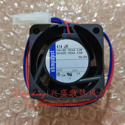 全新原装德国 ebm papst TYP 414 JR 414J/2 2HH 24V 4CM 质保2年