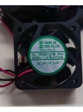 全新静音DFB401524H 4015 4CM厘米24V 3.4W 变频散热风扇