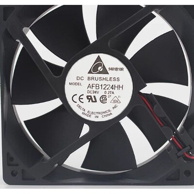 原装AFB1224HH 台达DELTA 12025 24V 0.27A 12CM工控静音散热风扇