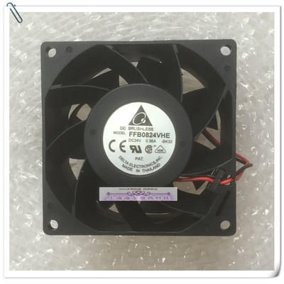 正品台达 FFB0824EHE/VHE/SHE 80*38MM 24V 双滚珠变频器散热风扇