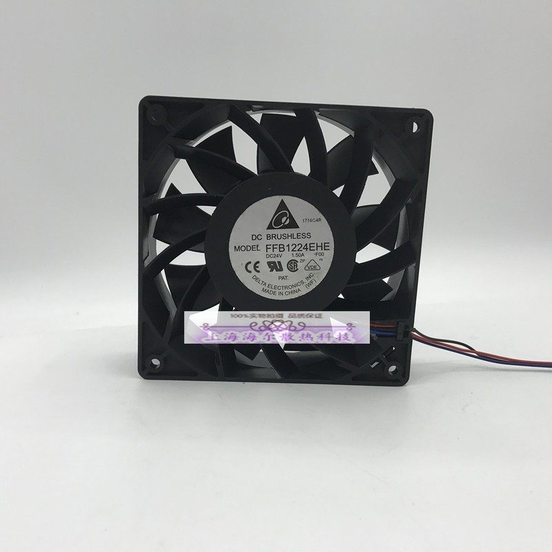 正品台达 QFR/PFB/FFB1224SHE/EHE/UHE 24V 12038变频器散热风扇