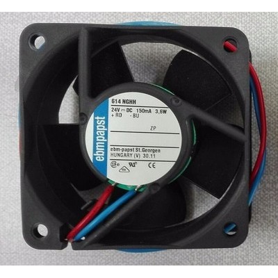 原装德国ebmpapst 614NGHH 6025 24V 0.15A 3.6W 变频器风机