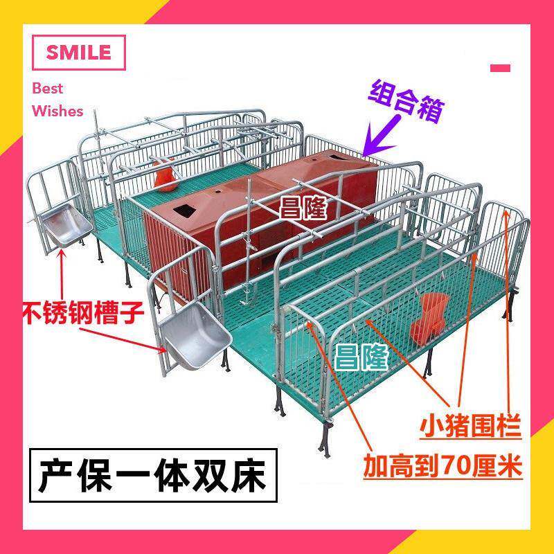 新款母猪产床猪产床母猪分娩床单体产床双体产床定位栏