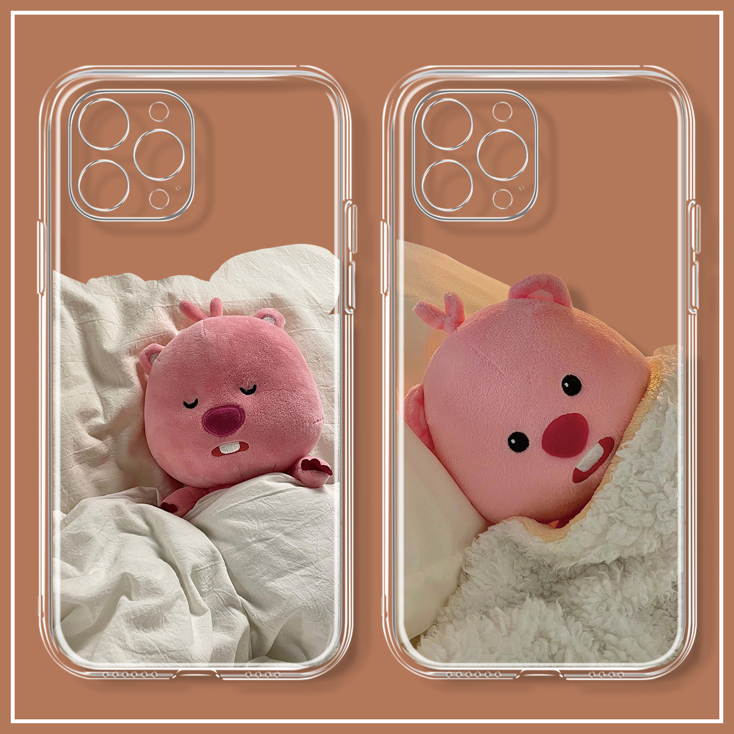 可爱卡通小海狸露比loopy手机壳