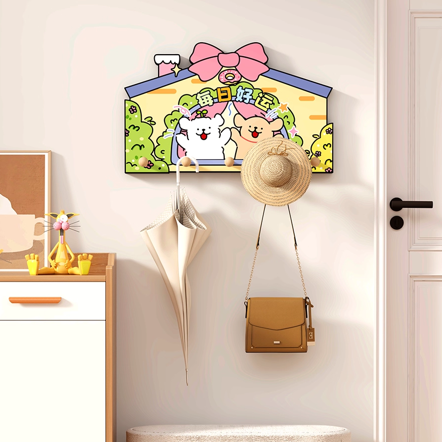 入户门后衣服帽子收纳装饰架