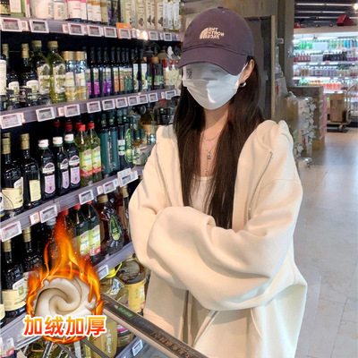 山东即墨春秋季外套女式连帽加厚