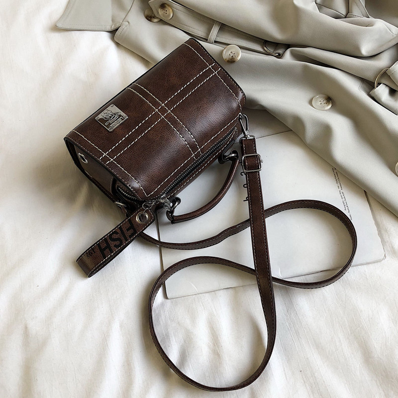 复古港风波士顿手提包女2020新款潮质感小包包韩版百搭单肩斜挎包