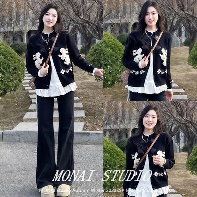 【KXLFCHN~】慵懒风毛衣外套秋冬